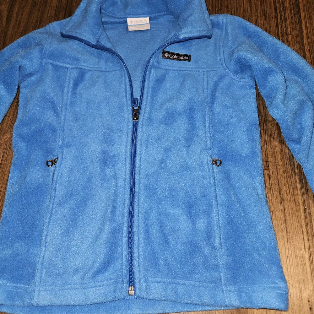Columbia Kids Size Small 8 Vibrant Blue Fleece Jacket
